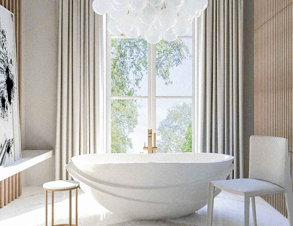 Modern Luxury Bathroom interior design by Ula Burgiel