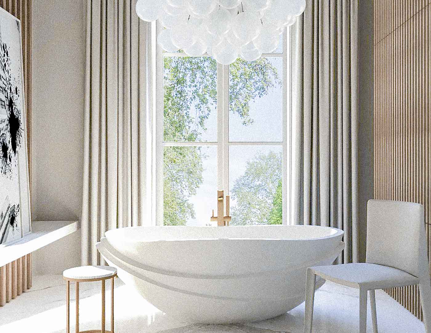 Modern Luxury Bathroom - the Art of Interior Design - Ula Burgiel