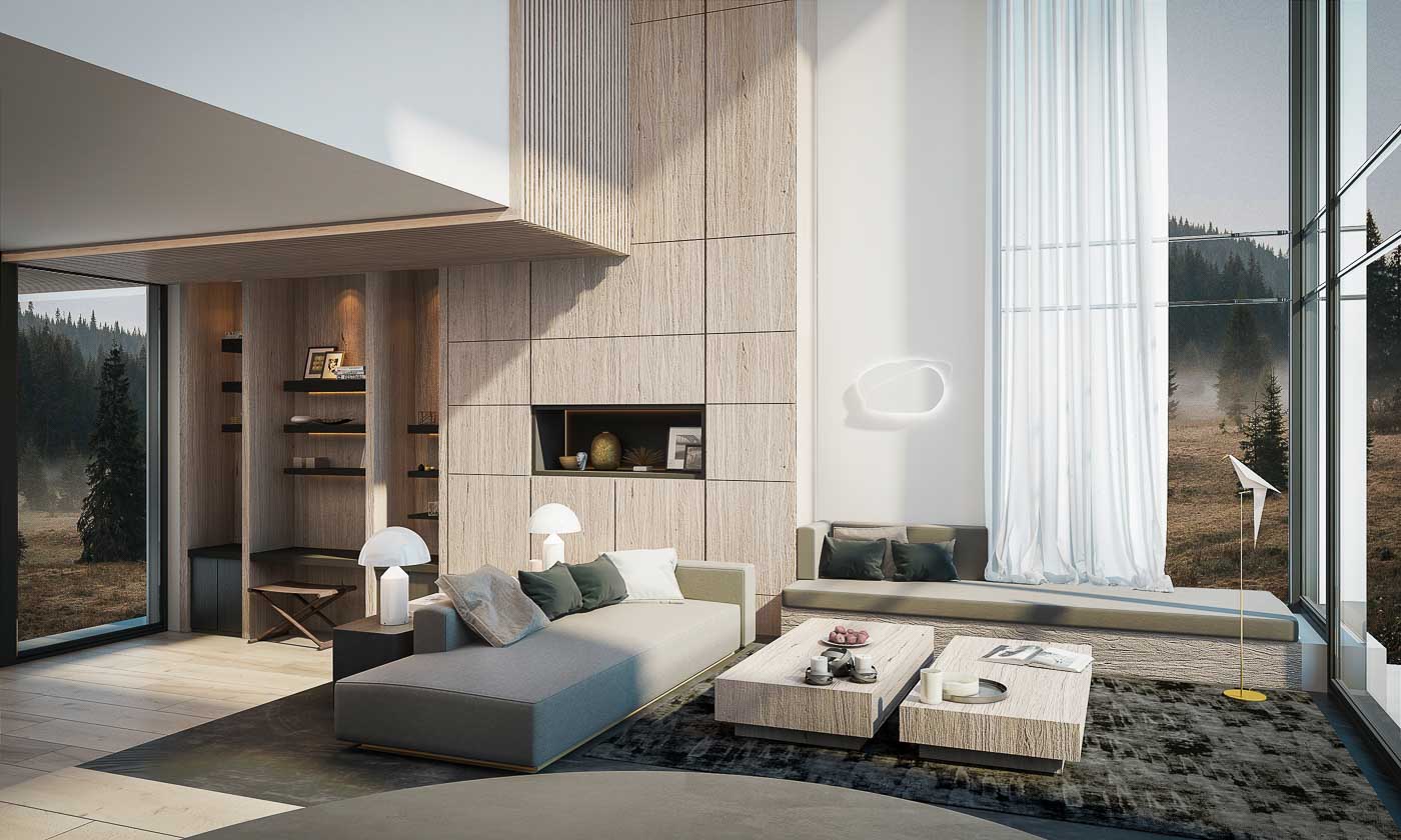 Modern House in the Woods - [Interior Design Concept by Ula Burgiel]